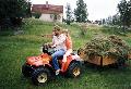 Den första ”mönkijän” på Nötö, Bernt Lindblom och Sandra 1987 